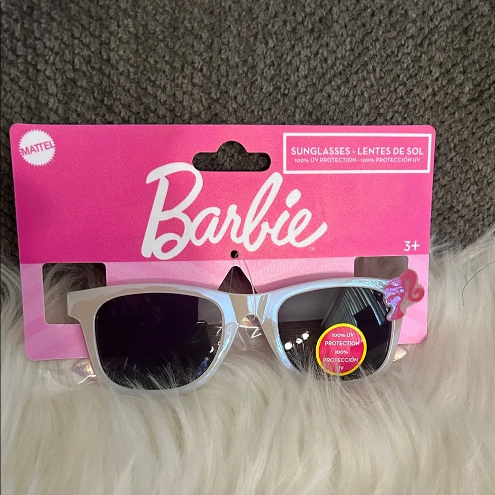 Mattel Barbie Kids Sunglasses - White and Pink